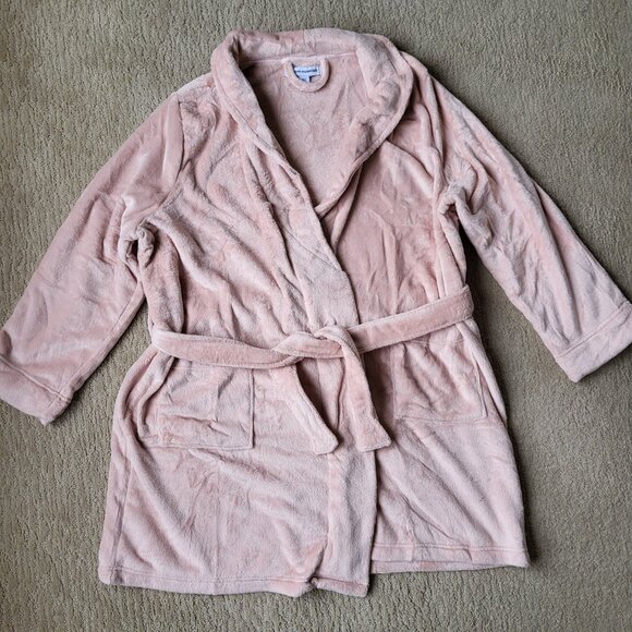 Women’s Mid-Length Plush Robe – Pale Pink – Size 2XL – Amazon Essentials – NWT - Picture 2 of 8